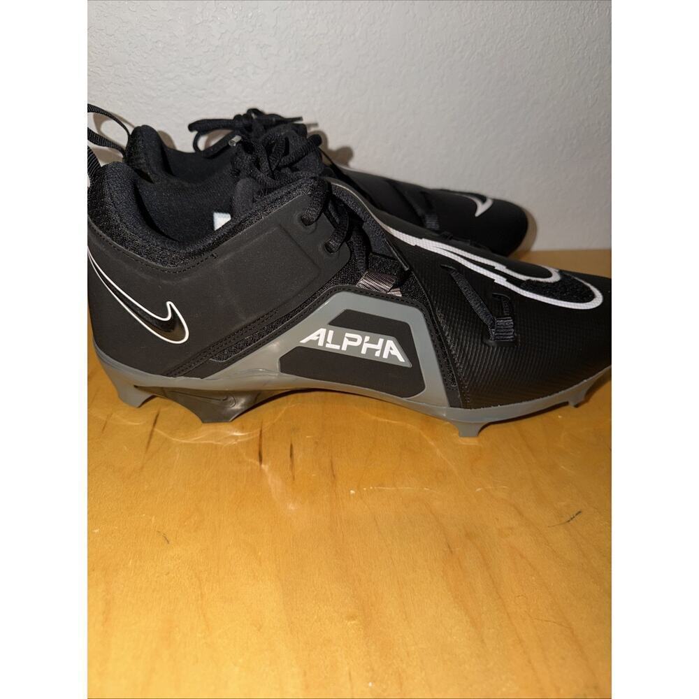 Sz 16 Nike Alpha Menace Pro 3 FTB Low Cleats FB6834-001 Black Mens - Picture 2 of 9